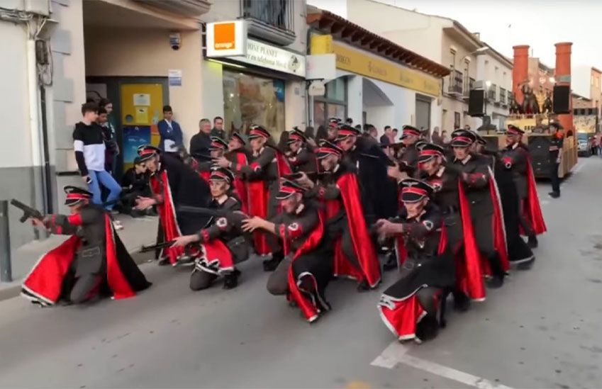 Dancing Nazis in Spanish Parade