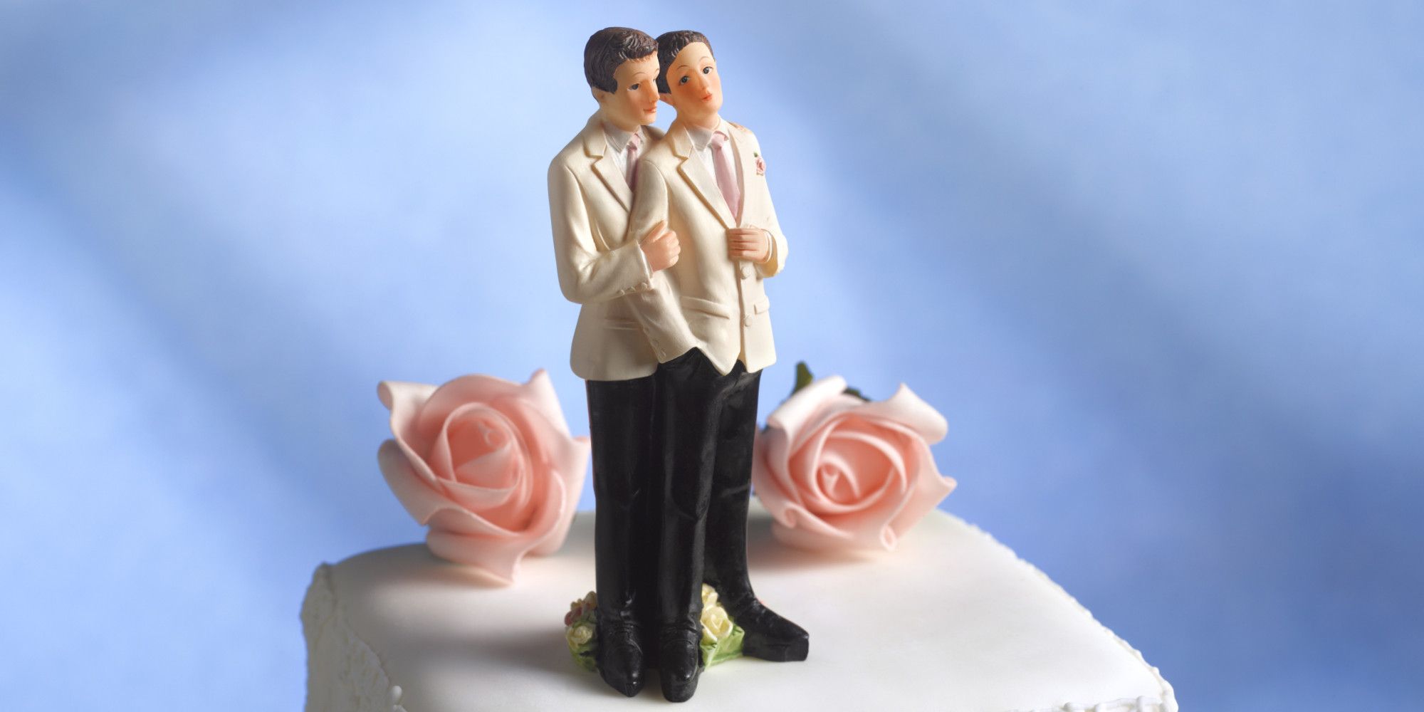 Wedding cake for a gay wedding