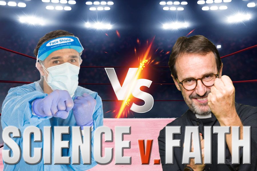 Depiction of science vs faith
