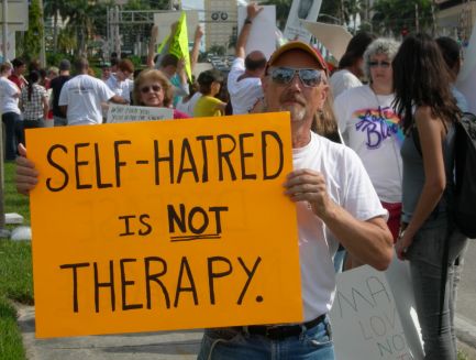 Protest against conversion therapy