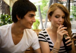 teenage girl and boy thinking about sex