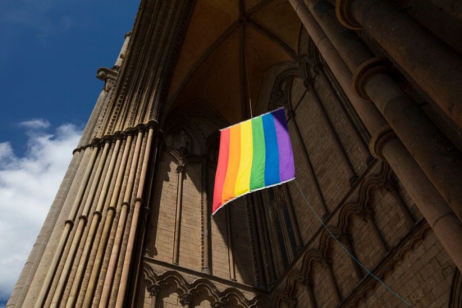 A church advocating for trans rights