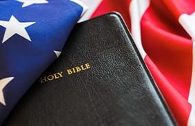 Holy Bible American Flag