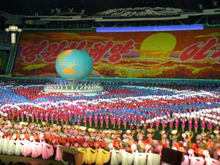 North Korea grathering at National Stadium