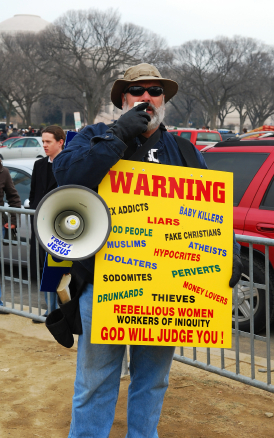 Christian Fundamentalist Fundamentalism Sign hate, picket, Christian