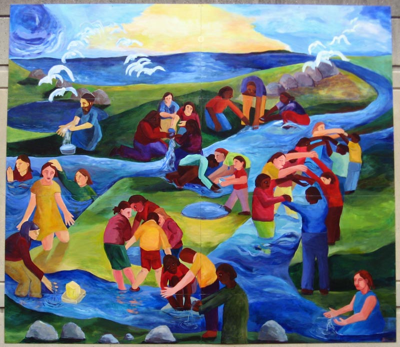 Cleveland Public Library Interfaith Mural Universal Life Church, become ordained, interfaith