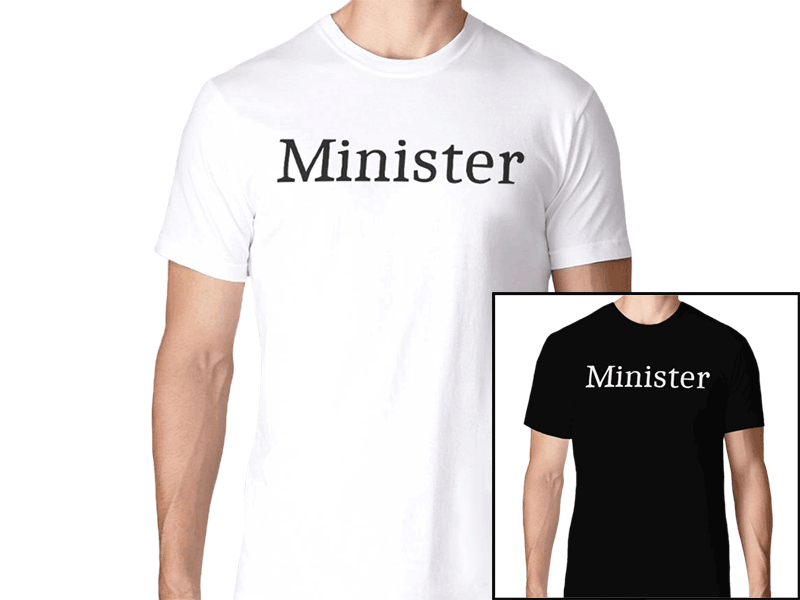 Minister T-Shirt - Black