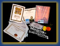 Certificates, credentials, wallet card, bumper stickers, press pass and more from The Monastery