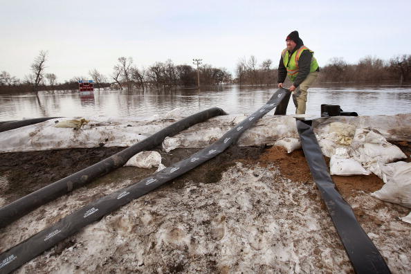 aftermath of flood at church in fargo north dakota