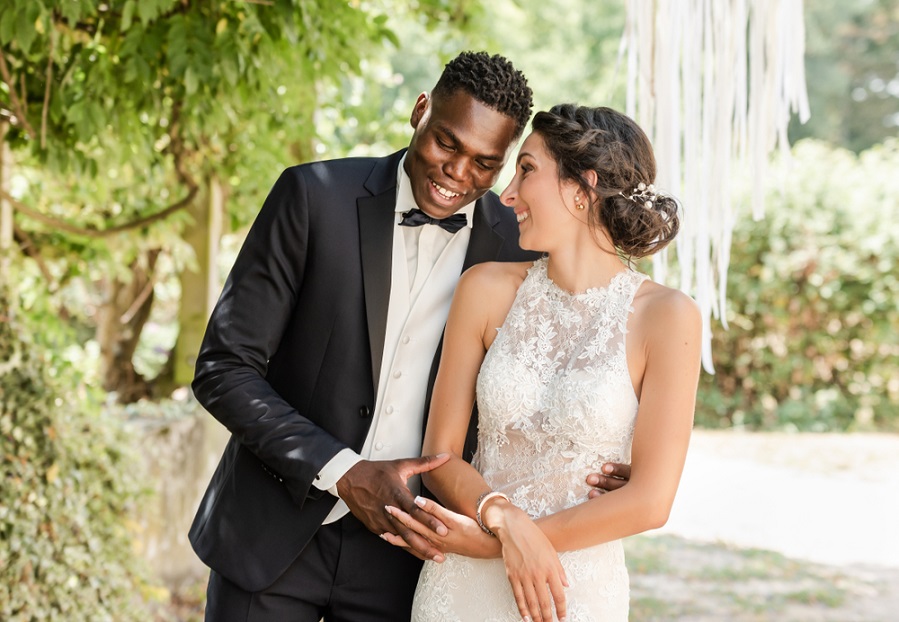 Mixed race wedding