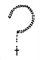 rosary in the shape of a question mark