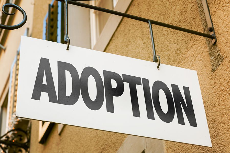 adoption agency sign