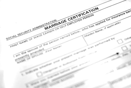 Application for a Marriage License