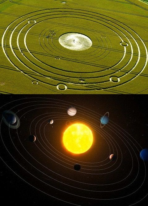 crop circles, solar system, aliens