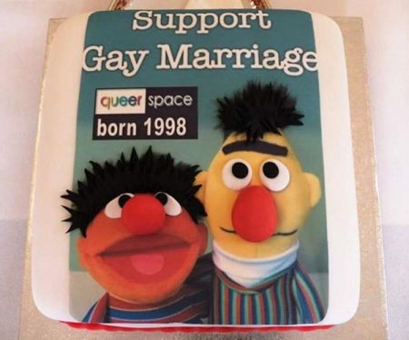 Bert and Ernie gay marriage cake