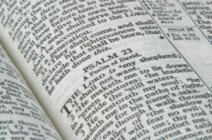 Psalm 23 in Holy Bible