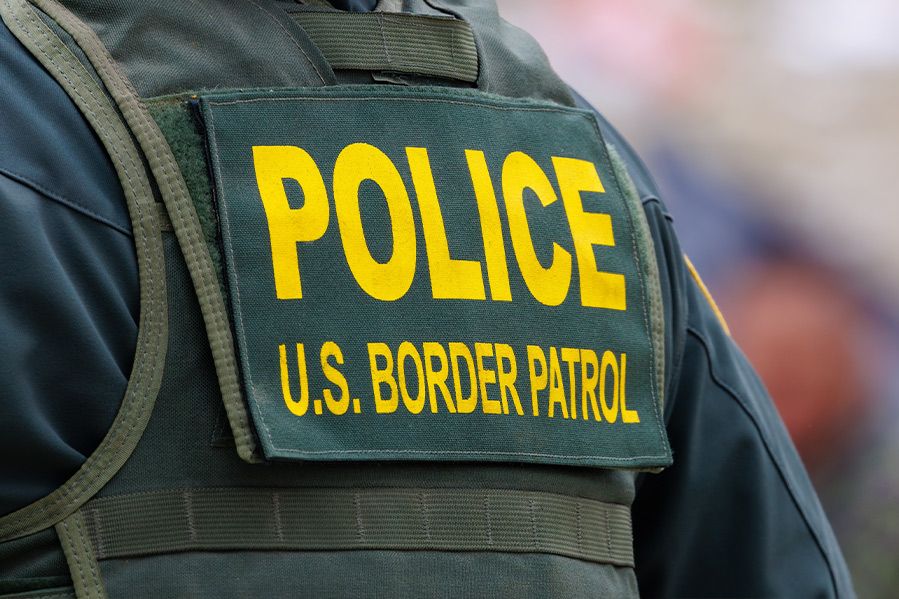 back of us border patrol agent uniform