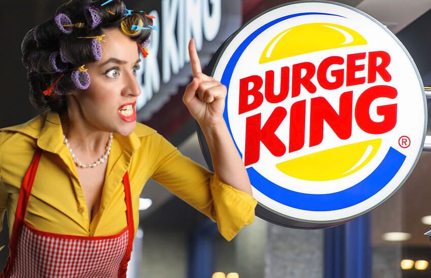 Woman outraged at Burger King
