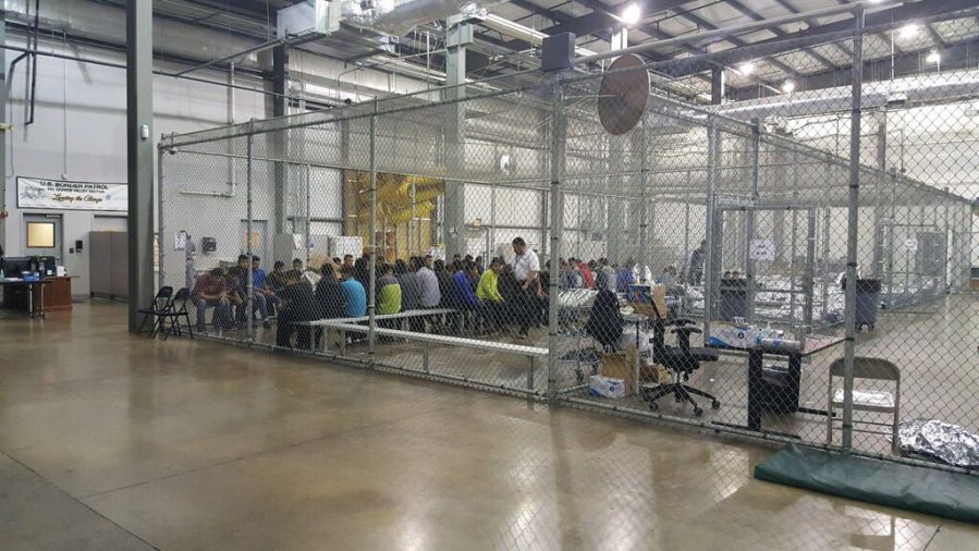Immigrants in cages