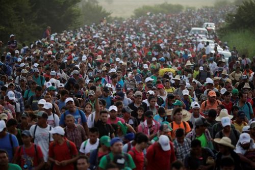 Migrant caravan in Mexico