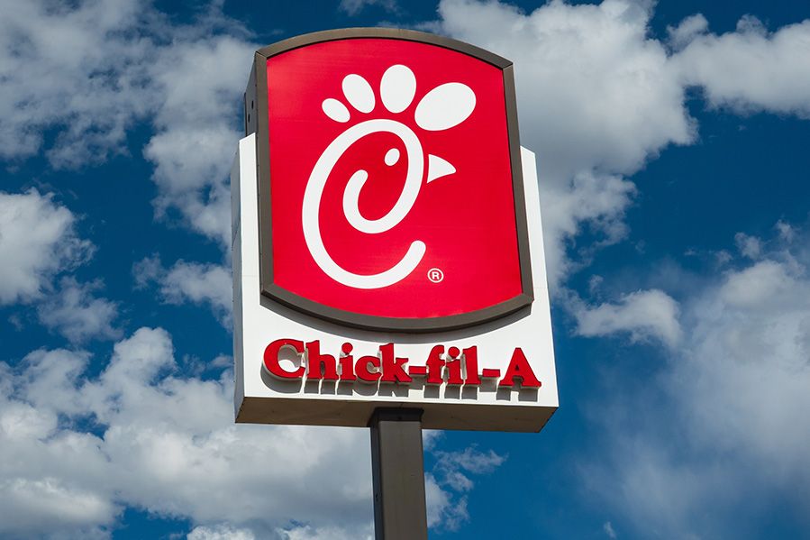 chick fil a sign