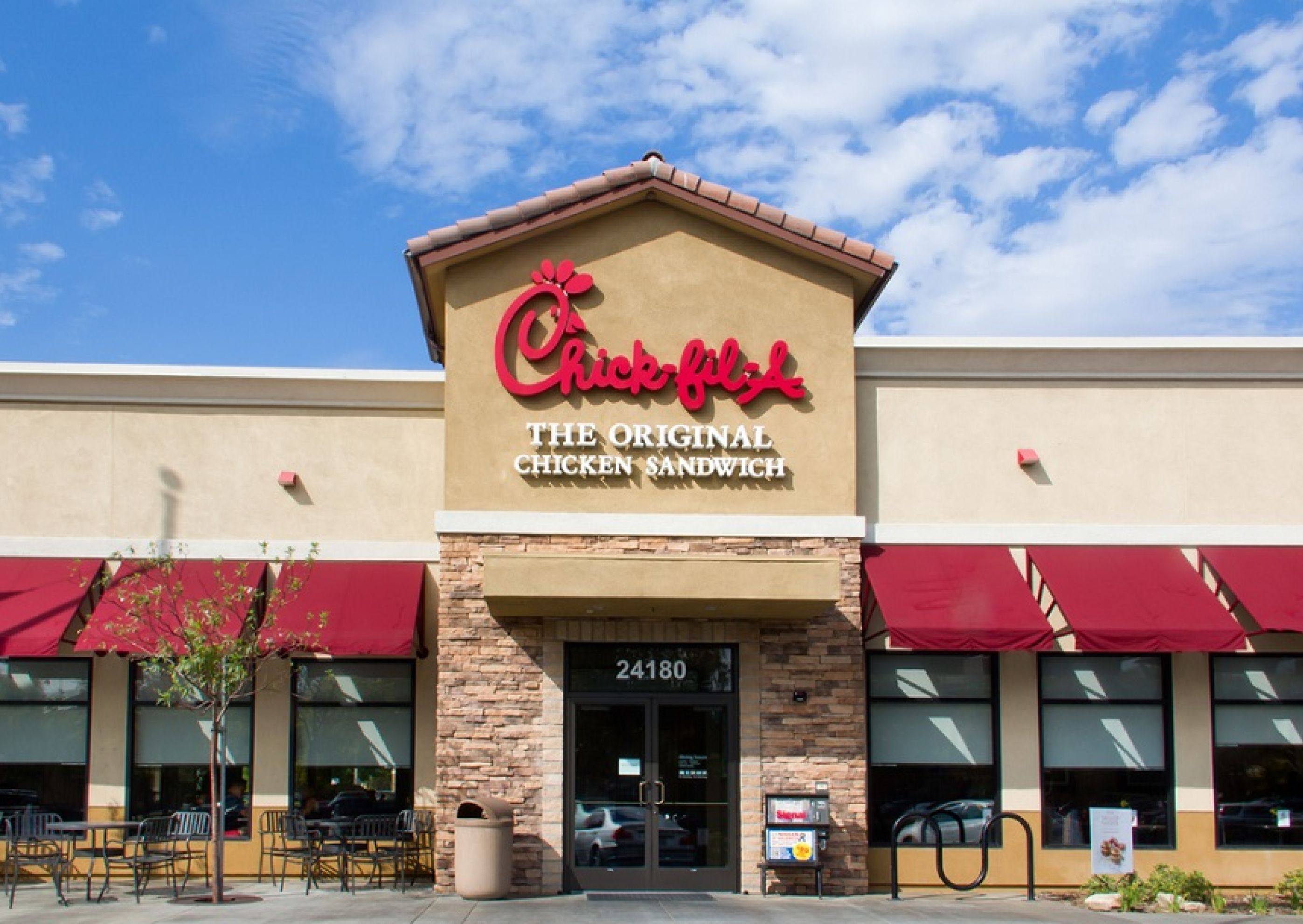 Chick-Fil-A customers lined up around the block to support the restaurant