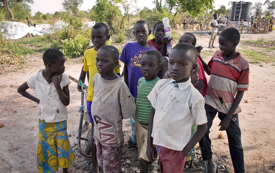 Group of Ugandan children
