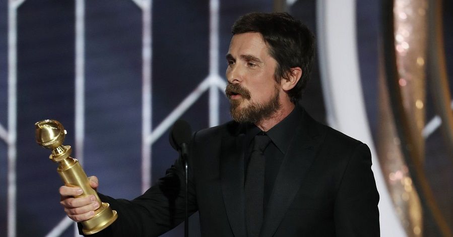 Christian Bale thanks Satan at Golden Globes