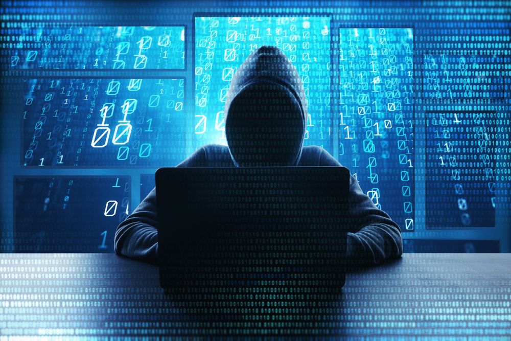 christian hacker hacking into computer