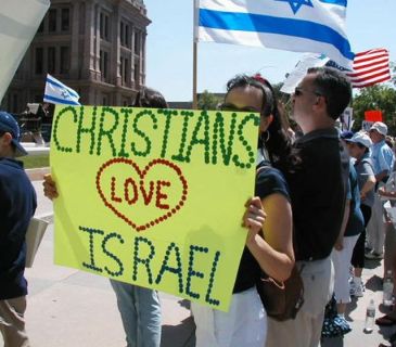 Christians love Israel sign
