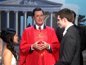 Stephen Colbert, Minister Ordained Online