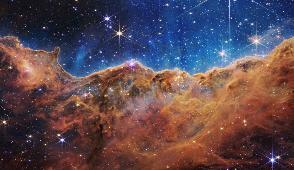 Cosmic Cliffs shot from the Webb Telescope
