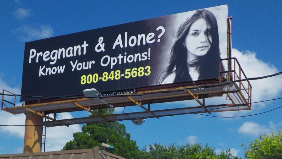 Billboard for a Crisis Pregnancy Center