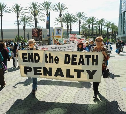 Catholics march to protest the death penalty