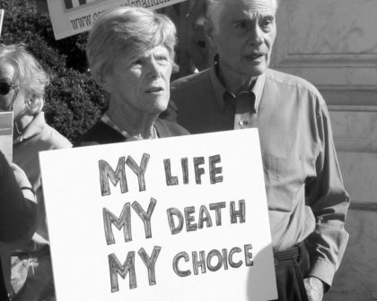Assisted suicide protest