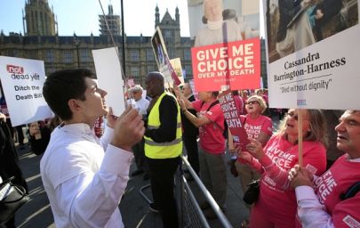 assisted suicide rally