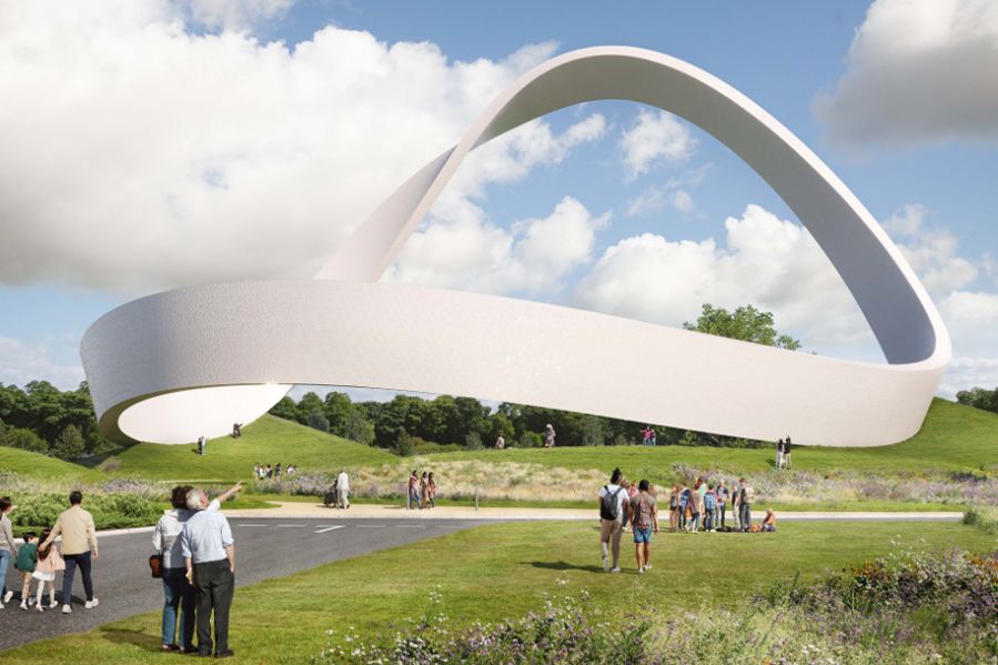 cgi rendering of the eternal wall of answered prayer