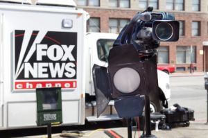 Fox News van with camera