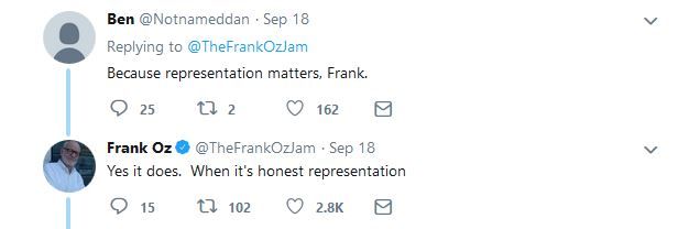Frank Oz Twitter reply