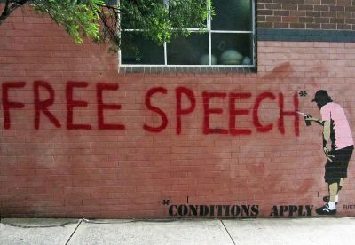 Free speech graffiti