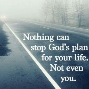 Nothing can stop God's plan sign