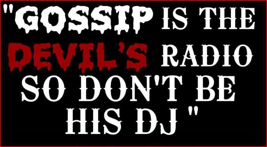 Gossip is a sin according to the Bible.