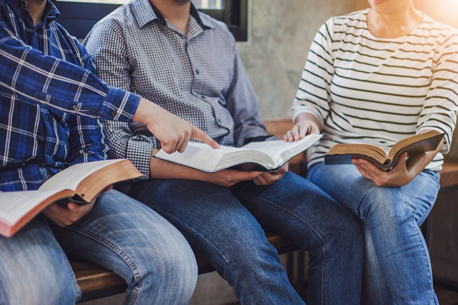 group of people at bible study