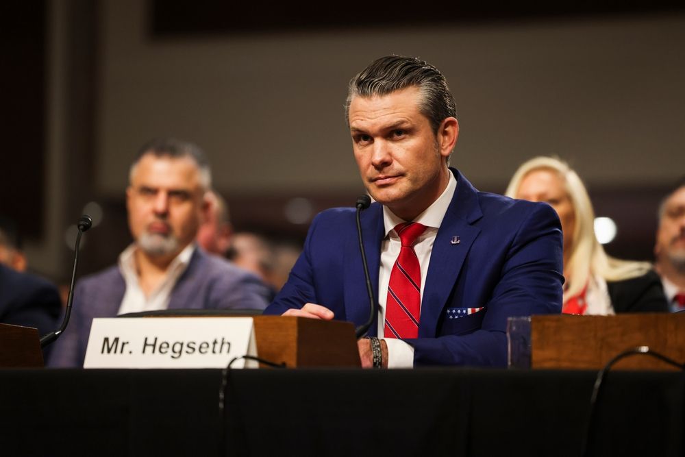 Pete Hegseth, Secretary of Defense nominee, testifies before the Senate Armed Services Committee.
