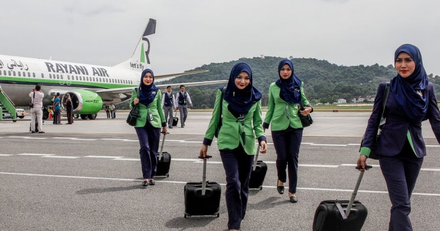 Muslim flight attendents required to wear hijabs