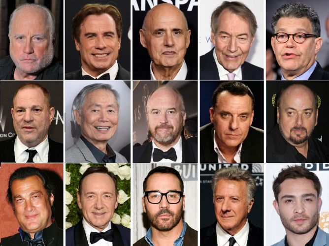 Some of the many famous men accused of sexual abuse in 2017