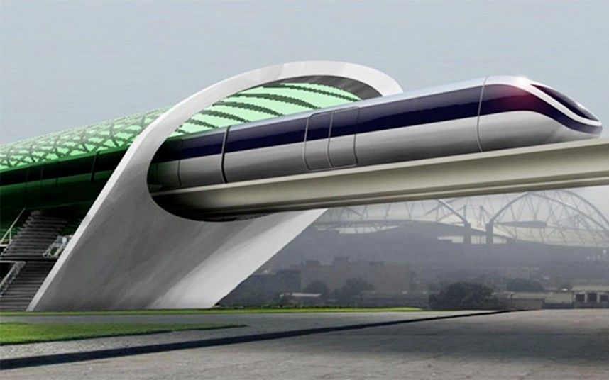 Artistic rendition of the Hyperloop