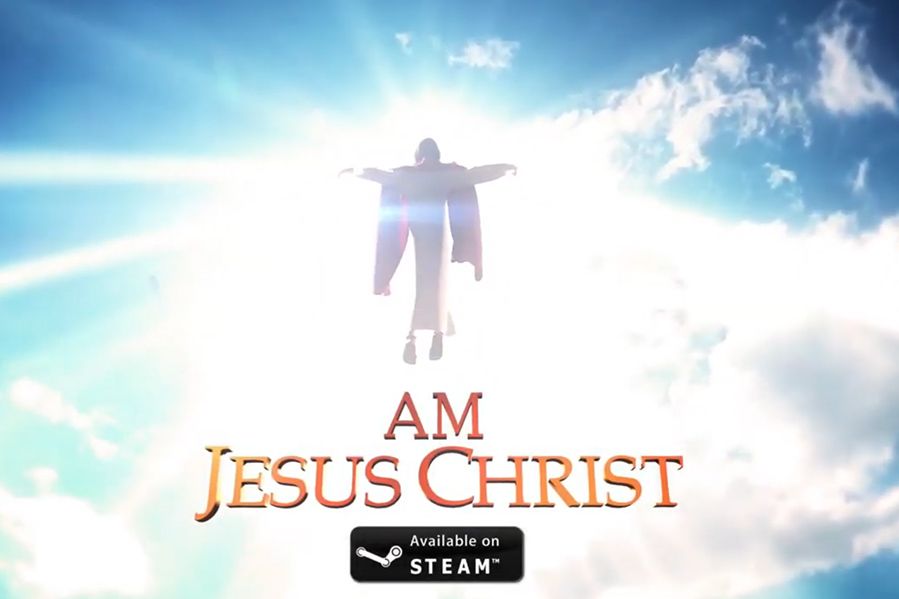 title screen of I am jesus christ video game