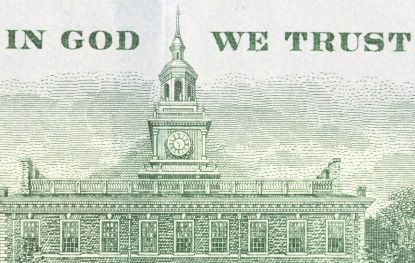 In god we trust on United States currency