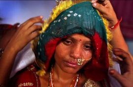 An Indian child bride; a fairly common site even in the rapidly-modernizing modern India